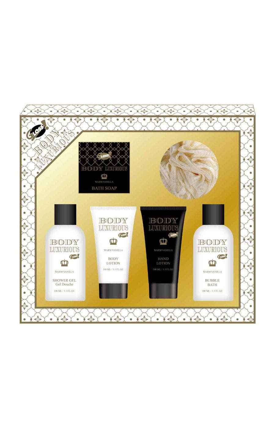 Coffret de bain - Body Luxurious Black - 5 produits
