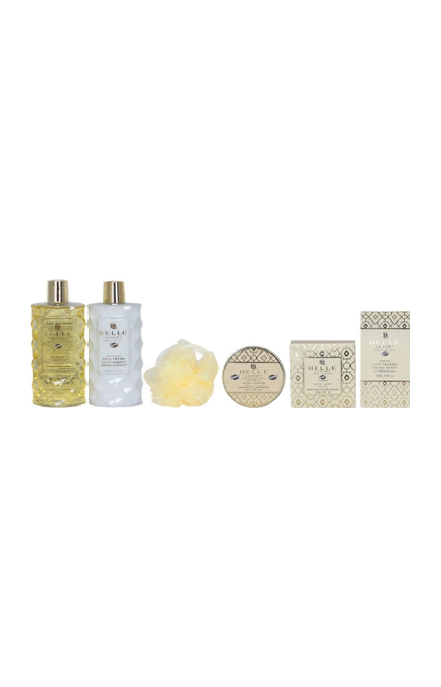 Panier de bain - Belle Luxury Gold - 6 produits