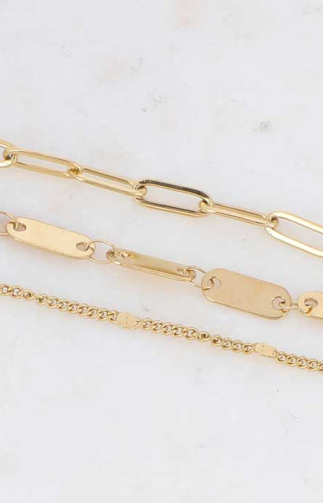 Bracelet Wiktoria - Acier inoxydable doré