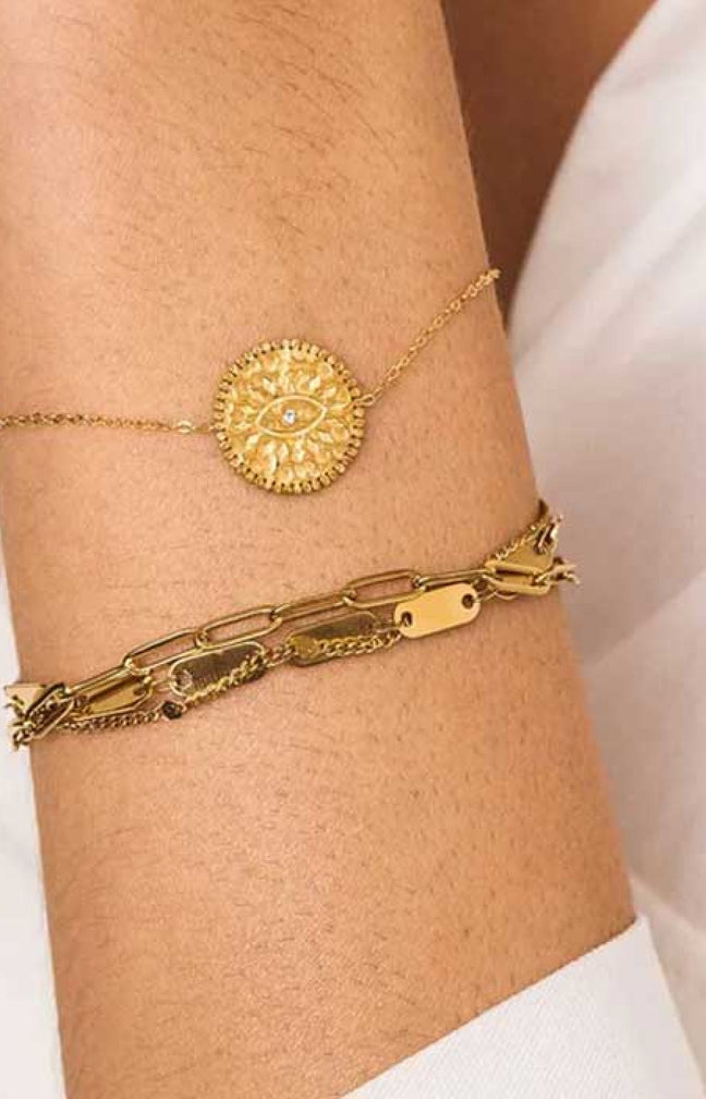 Bracelet Wiktoria - Acier inoxydable doré