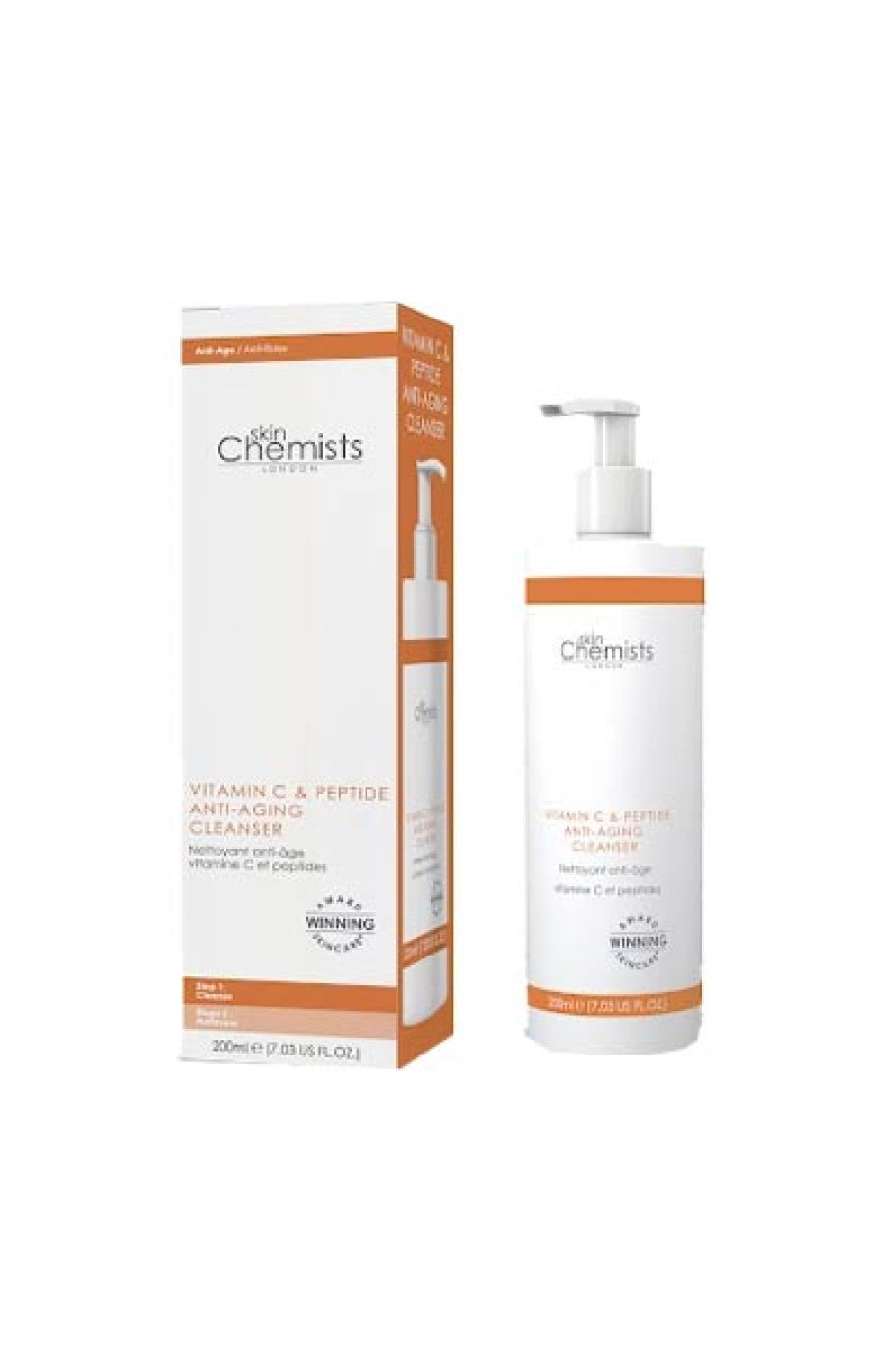 Nettoyant anti-âge - Vitamine C & peptides - Visage