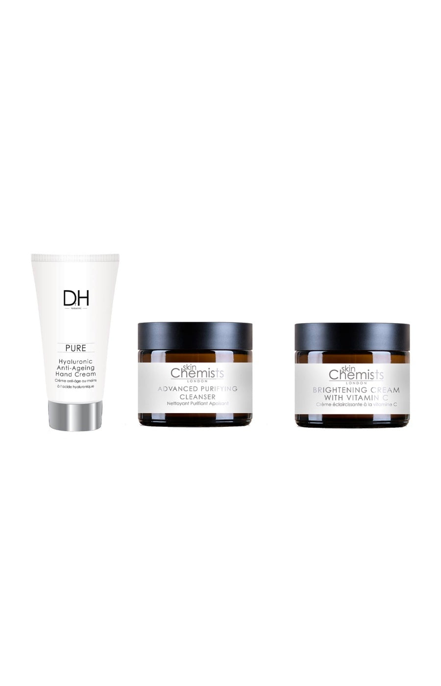 Routine hydratant - Acide hyaluronique & vitamine C - Visage & mains - 3 produits