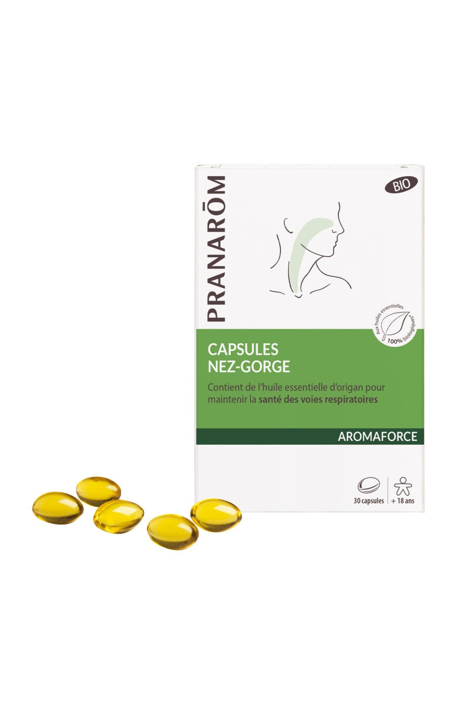 Capsules aux huiles essentielles bio - Nez & gorge - 30 capsules