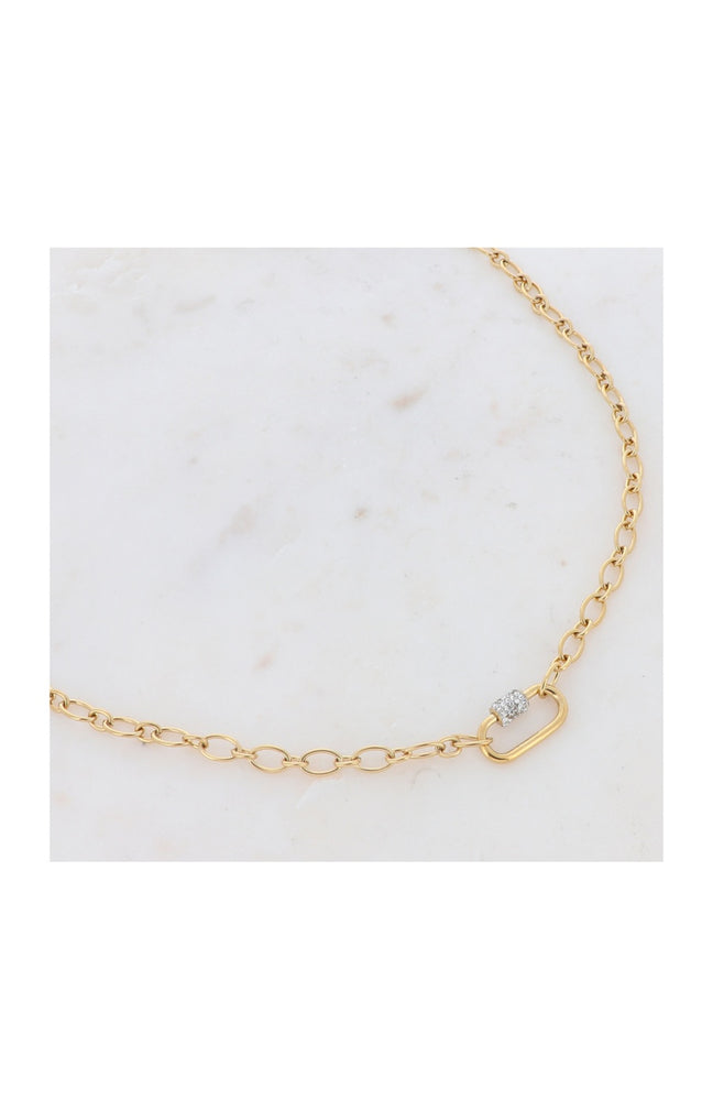 Collier Feelia - Acier inoxydable doré