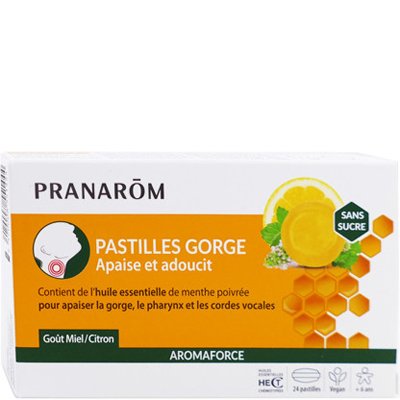 Pastilles gorge - Miel & citron - 24 pastilles