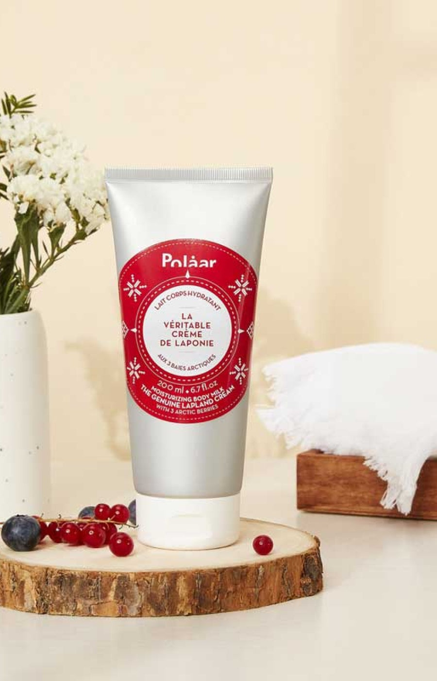 Lait corporel hydratant - La véritable crème de Laponie - Huile de ricin - 200 ml