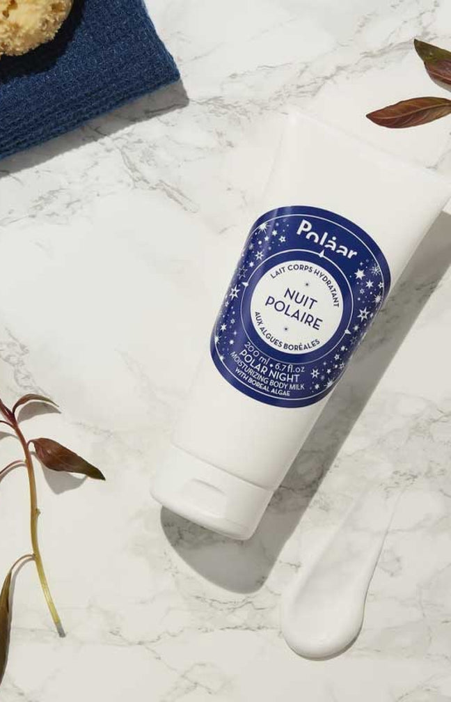 Lait corporel hydratant de nuit - Nuit Polaire - Huile de ricin - 200 ml