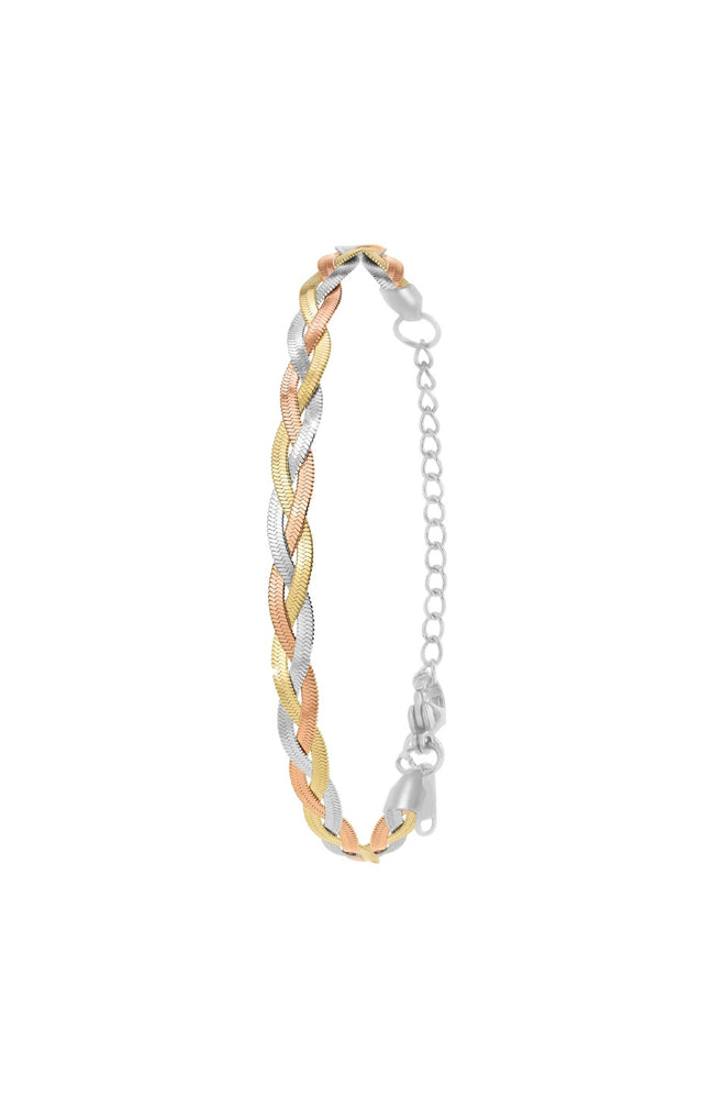Bracelet - Acier inoxydable - Argenté, doré & or rose