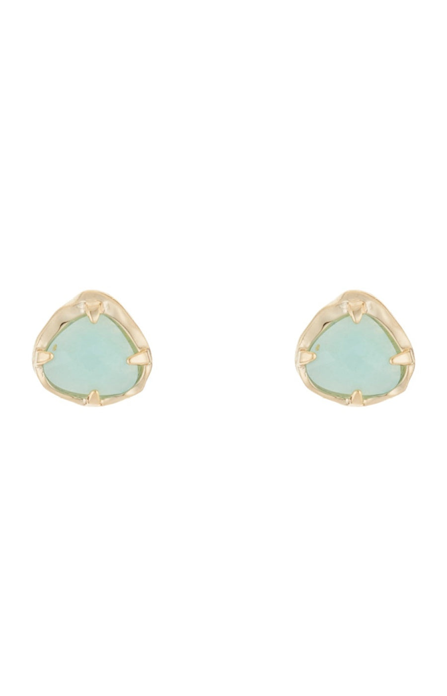 Boucles d'oreilles Sahoura - Laiton doré & amazonite verte