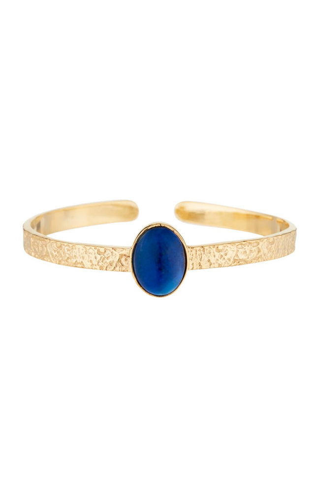 Bracelet - Laiton doré & lapis bleue