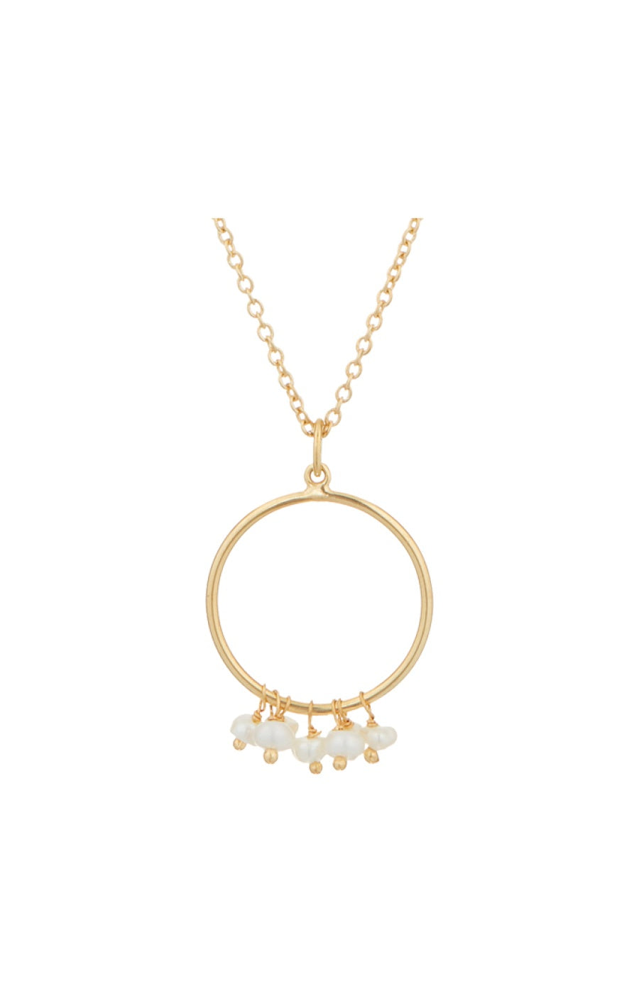 Collier Odine - Laiton doré & perles