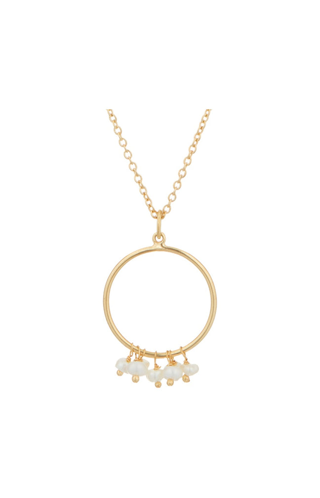 Collier Odine - Laiton doré & perles