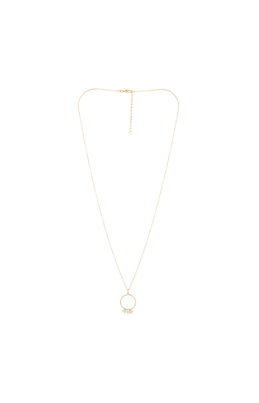 Collier Odine - Laiton doré & perles