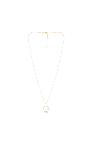 Collier Odine - Laiton doré & perles