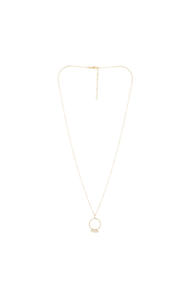 Collier Odine - Laiton doré & perles