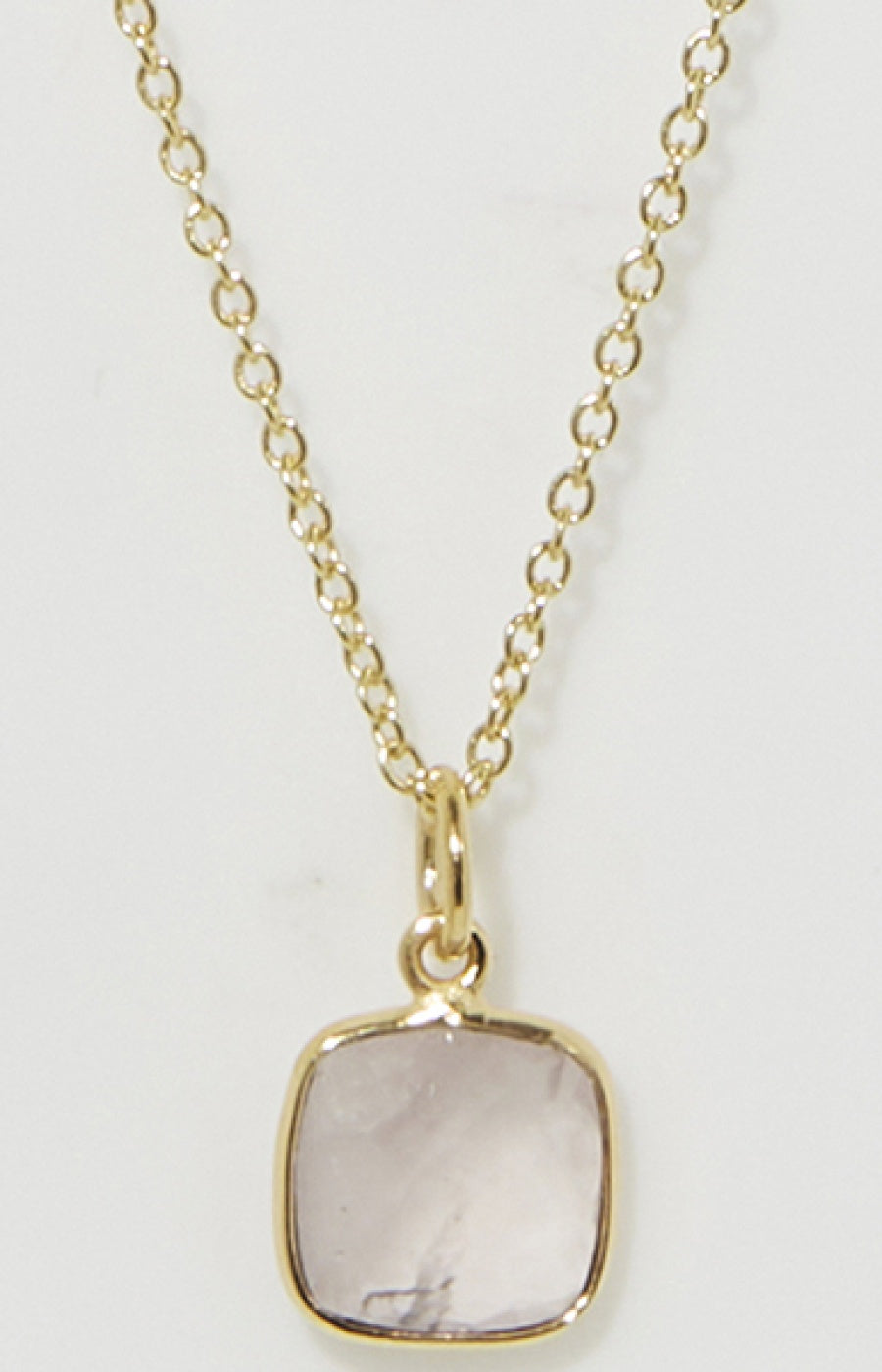 Collier Laurelene - Laiton doré & quartz