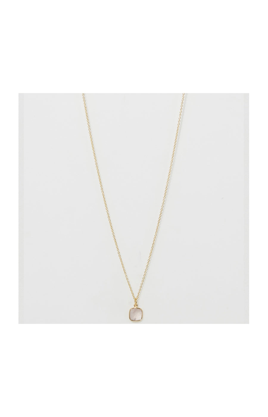 Collier Laurelene - Laiton doré & quartz
