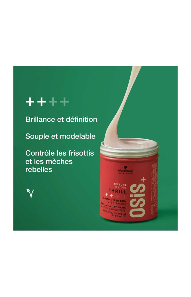 Pate fibreuse coiffante & fixatrice - Osis+ - Thrill - 100 ml