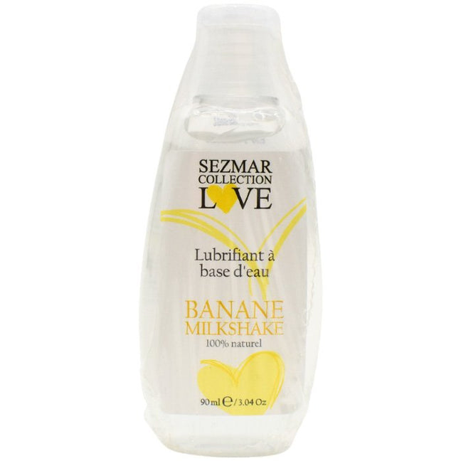 Lubrifiant à base d'eau 100% naturel - Milkshake banane - 90 ml