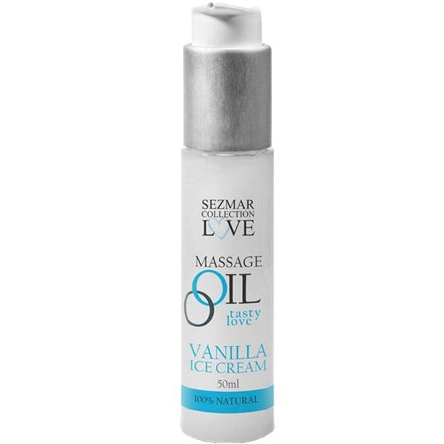 Huile de massage 100% naturelle - Crème glacée vanille - 50 ml