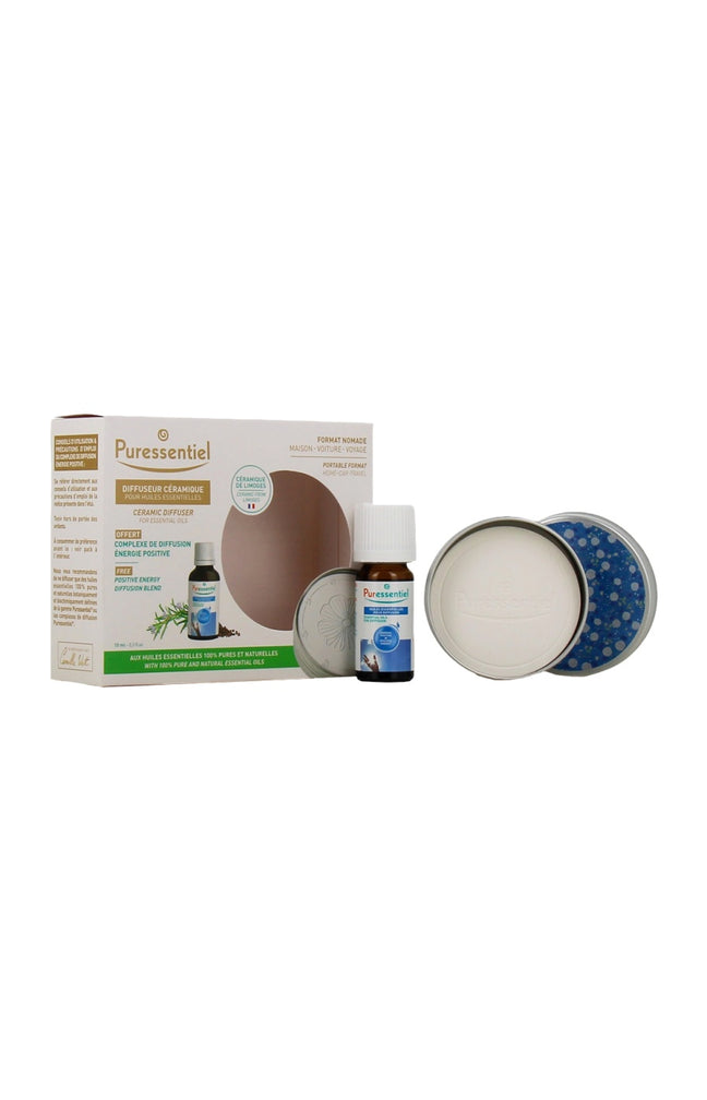 Coffret diffuseur galet nomade & huile essentielle pour diffusion - Energie positive