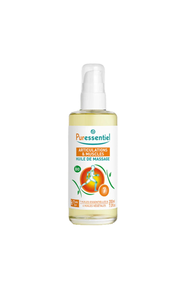 Huile de massage arnica, gaulthérie & 7 huiles essentielles -  Articulations & muscles - 200 ml