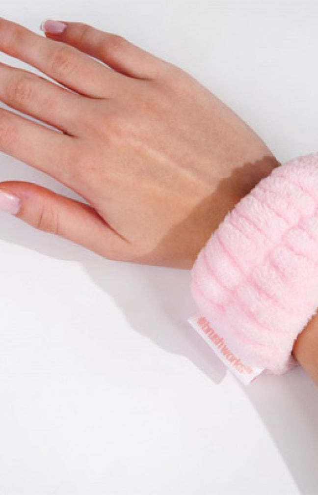 Lot de 2 protège-poignets - Rose - Microfibre