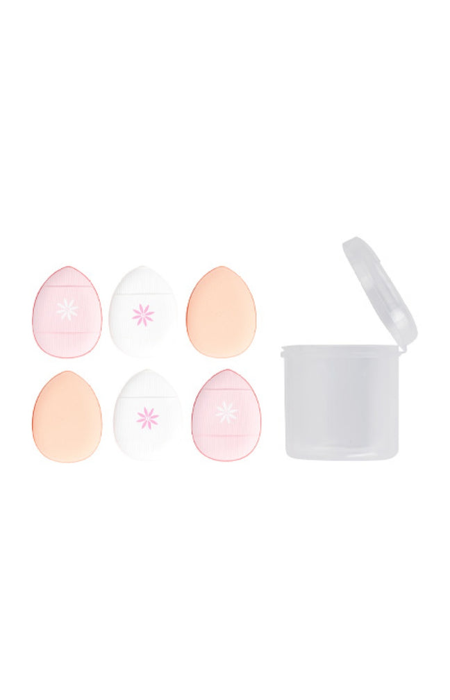 Lot de 6 houppettes rembourrées - Teint
