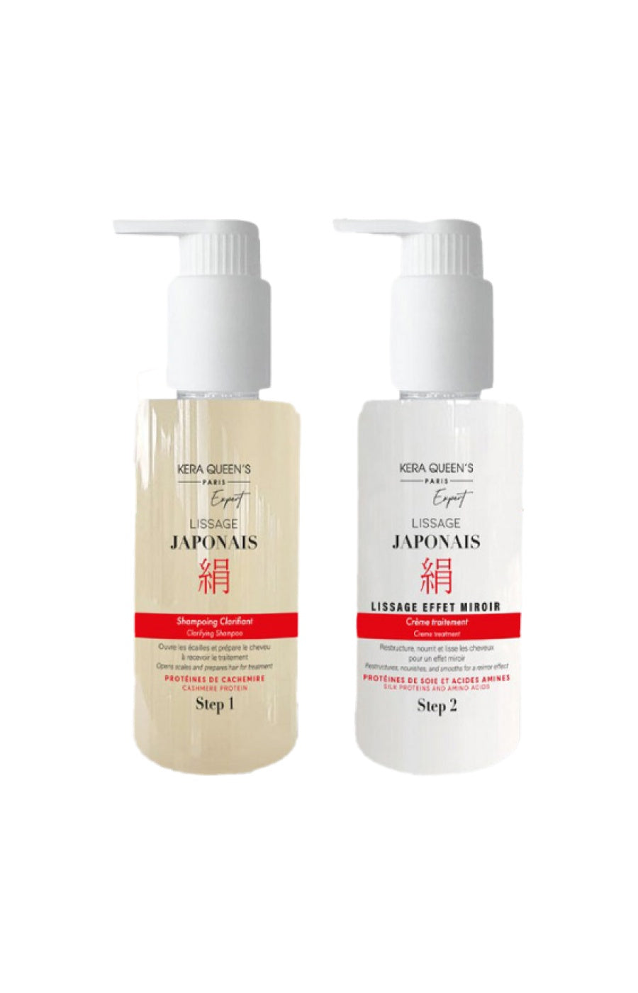 Kit lissage japonais - Shampoing clarifiant & crème lissante - 2 x 150 ml