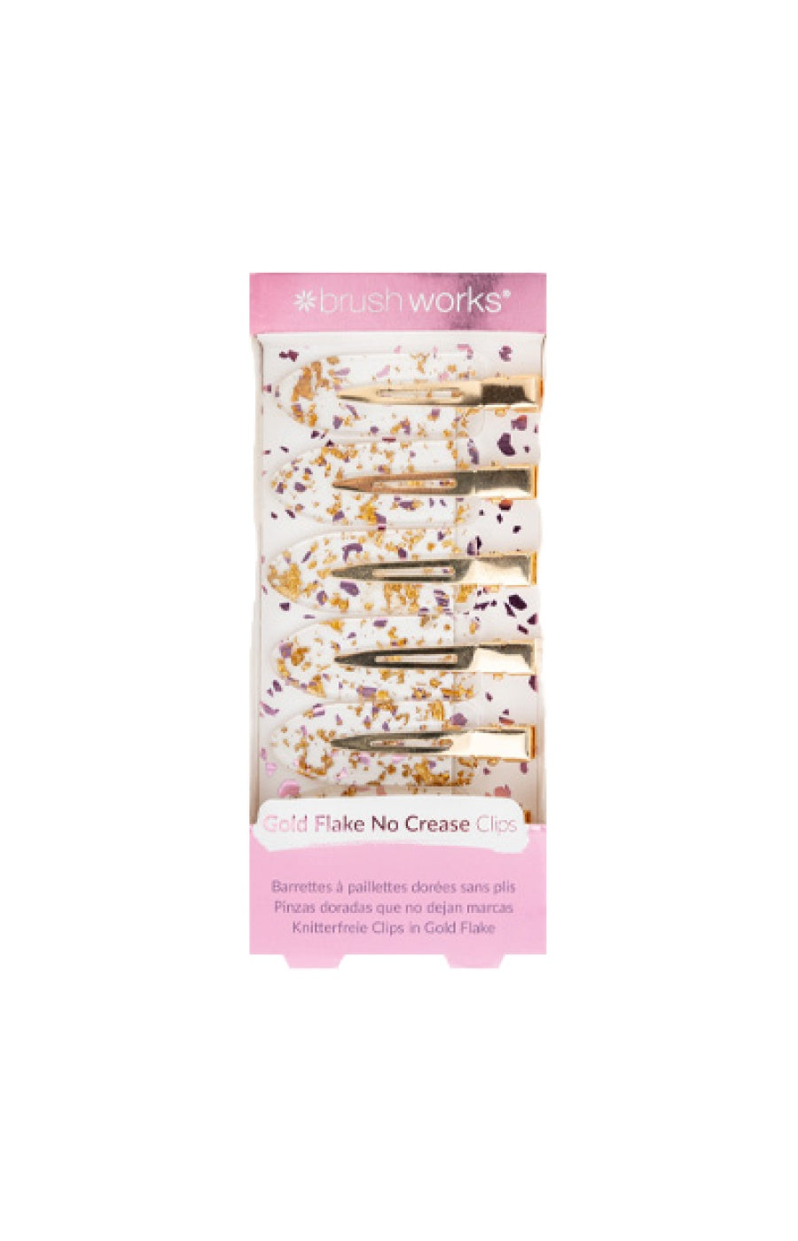 Lot de 6 pinces à cheveux - No Crease - Gold Flake