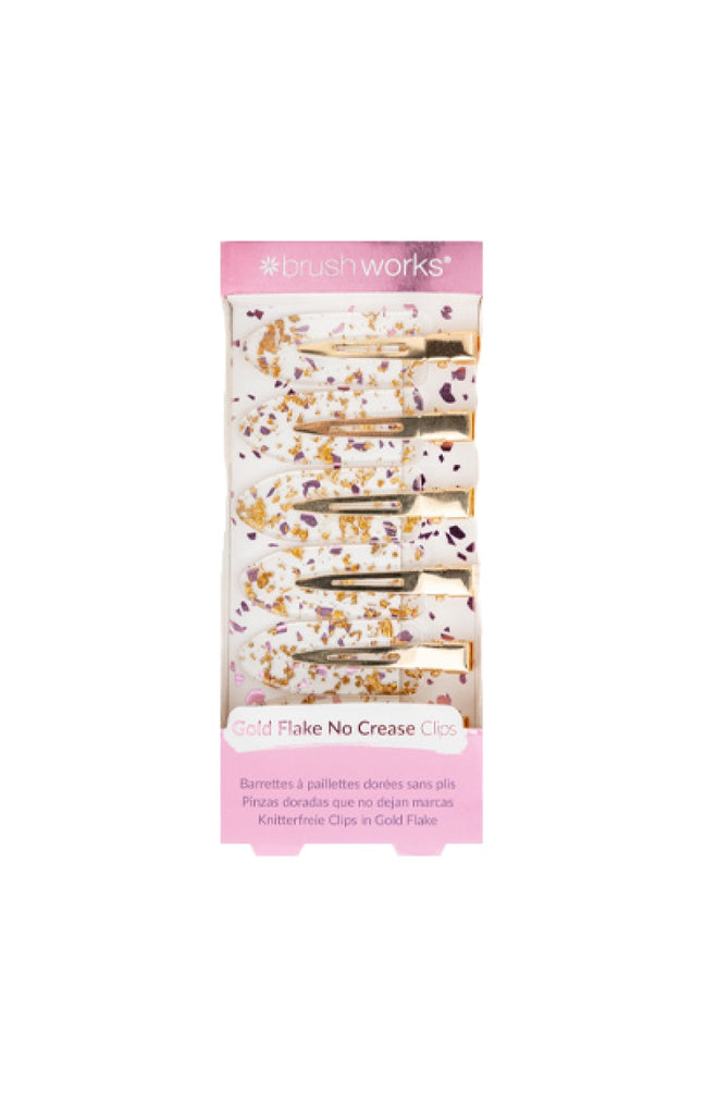 Lot de 6 pinces à cheveux - No Crease - Gold Flake