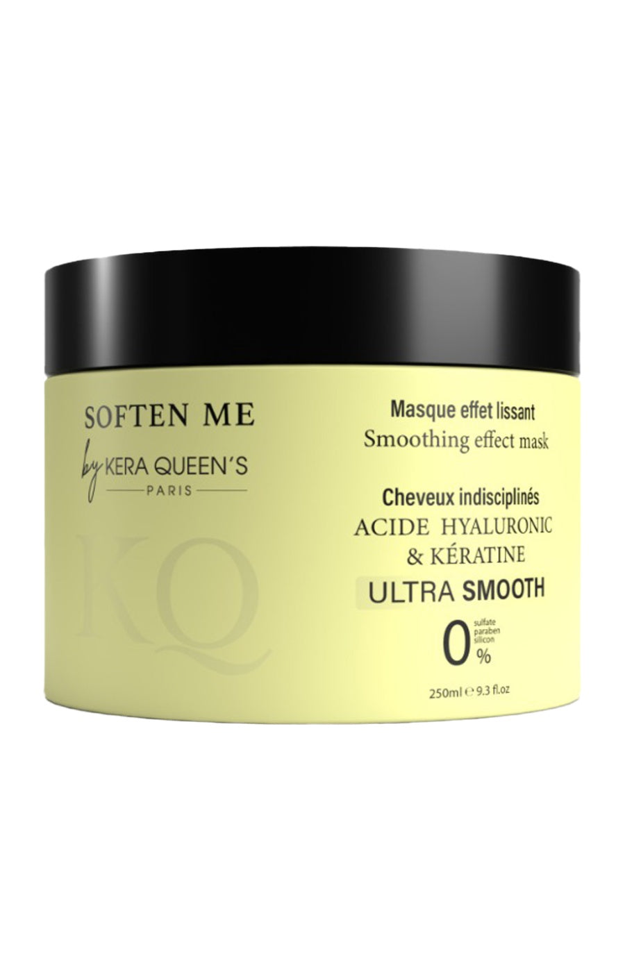 Masque lissant - Kératine & acide hyaluronique - Cheveux indisciplinés - 250 ml