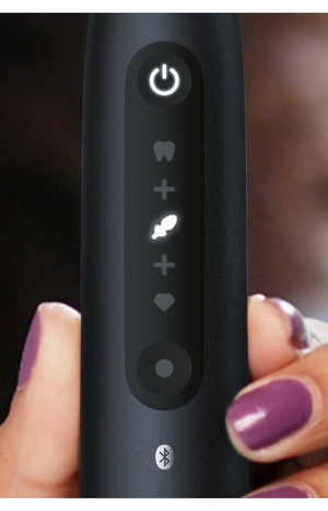 Brosse à dent électrique connectée Bluetooth - iO5 Duo Matt - Blanc & noir