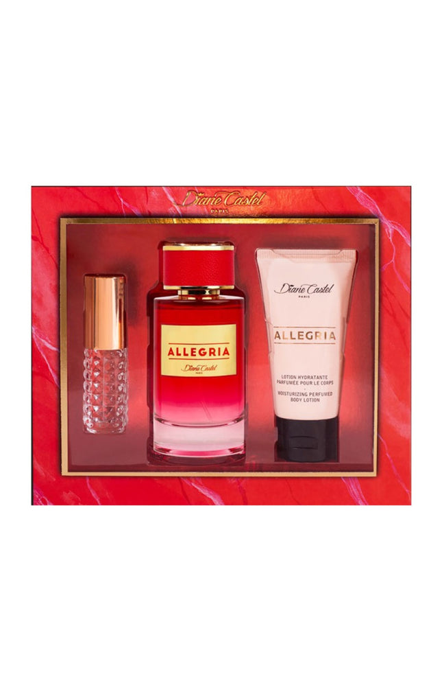 Coffret Allegria Eau de parfum - Hespéridé floral gourmand - 3 produits