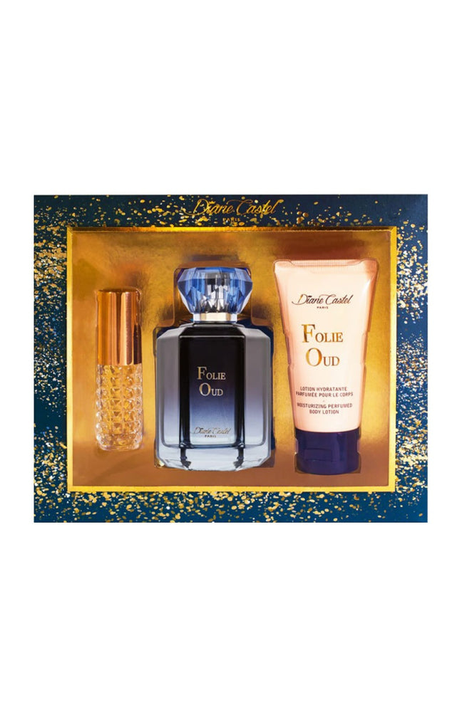 Coffret Folie Oud Eau de parfum - Floral boisé oriental - 3 produits