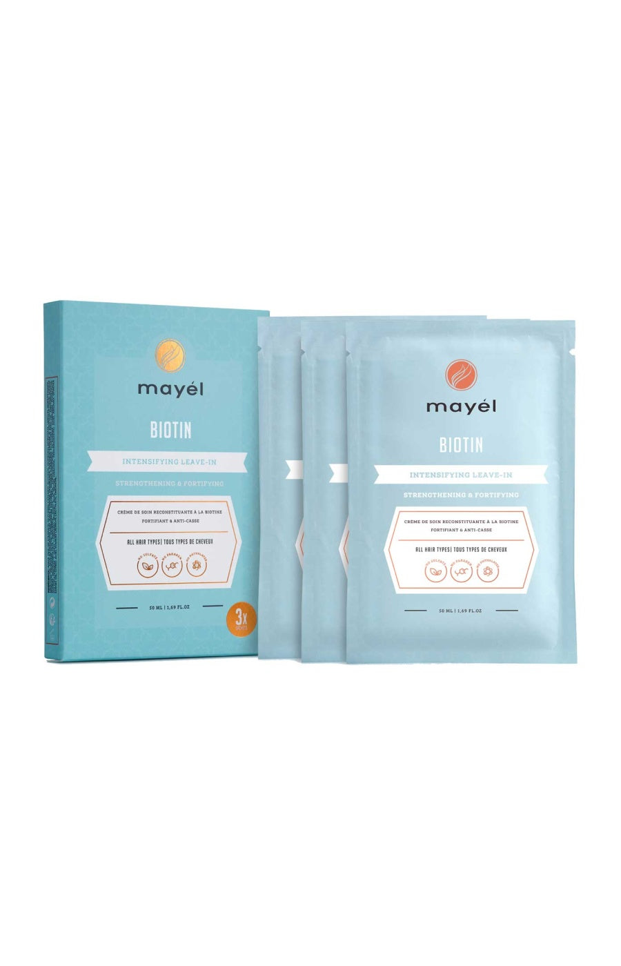 Après-shampoing régénérant - Biotine - 3 x 50 ml