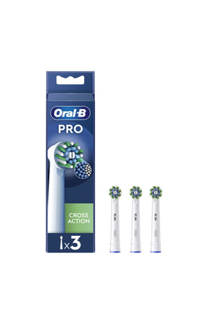 Lot de 3 brossettes de rechange - Cross Action - Blanc