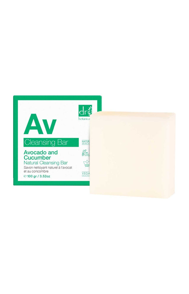 Savon nettoyant & exfoliant - Avocat & concombre - Visage - 100 g