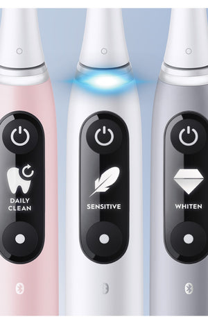 Coffret duo - Brosses à dents électriques - IO6 Series -  Blanc & rose