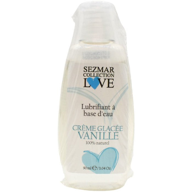 Lubrifiant à base d'eau 100% naturel - Crème glaçée vanille - 90 ml