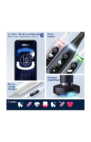 Brosse à dents électrique connectée Bluetooth - iO 9N - Rose quartz