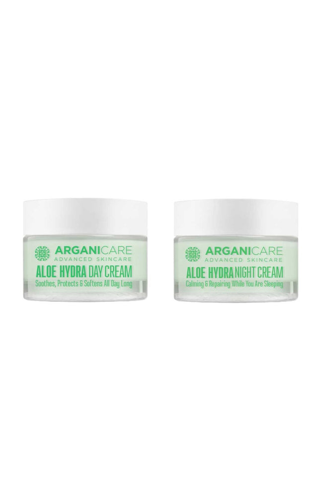 Crème de jour adoucissante & crème de nuit nourrissante - Aloe vera - Visage - 2 x 50 ml