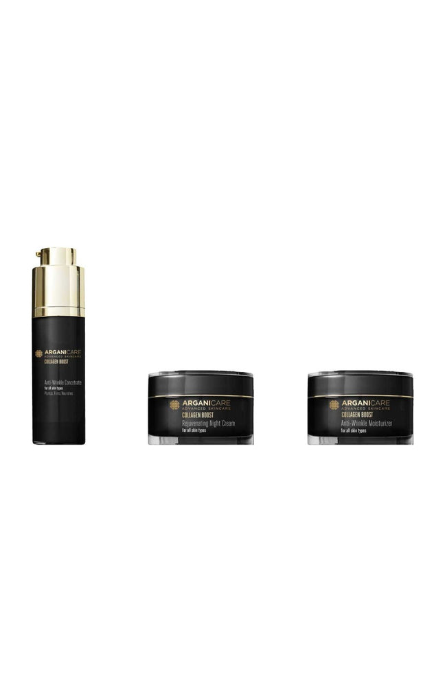 Routine anti-âge - Collagène & huile d'argan - Visage - 3 produits