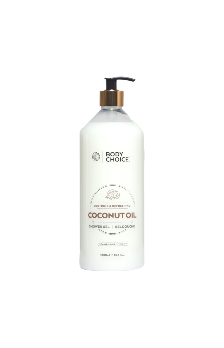 Gel douche hydratant - Huile de coco & vitamine E - 1 L