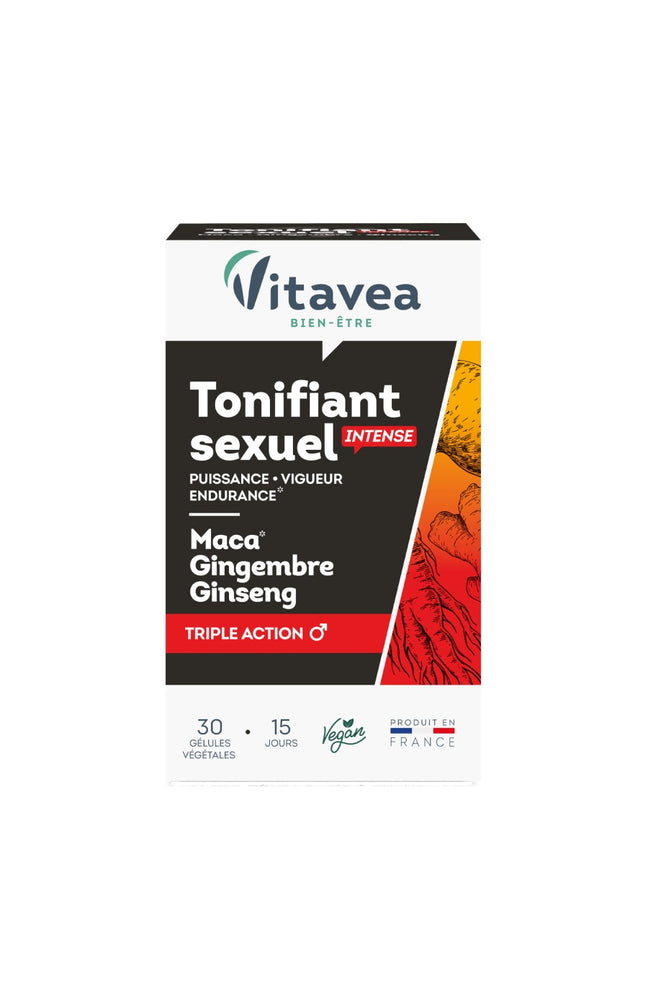Cure tonifiant sexuel - Maca, gingembre, ginseng - Homme - 15 jours