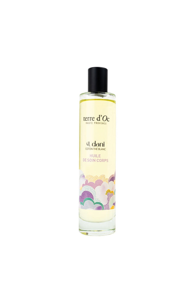 Huile hydratante bio - Udani - Coton & thé blanc - 100 ml