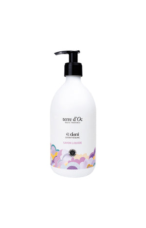 Savon liquide bio - Udani - Coton & thé blanc - 495 ml