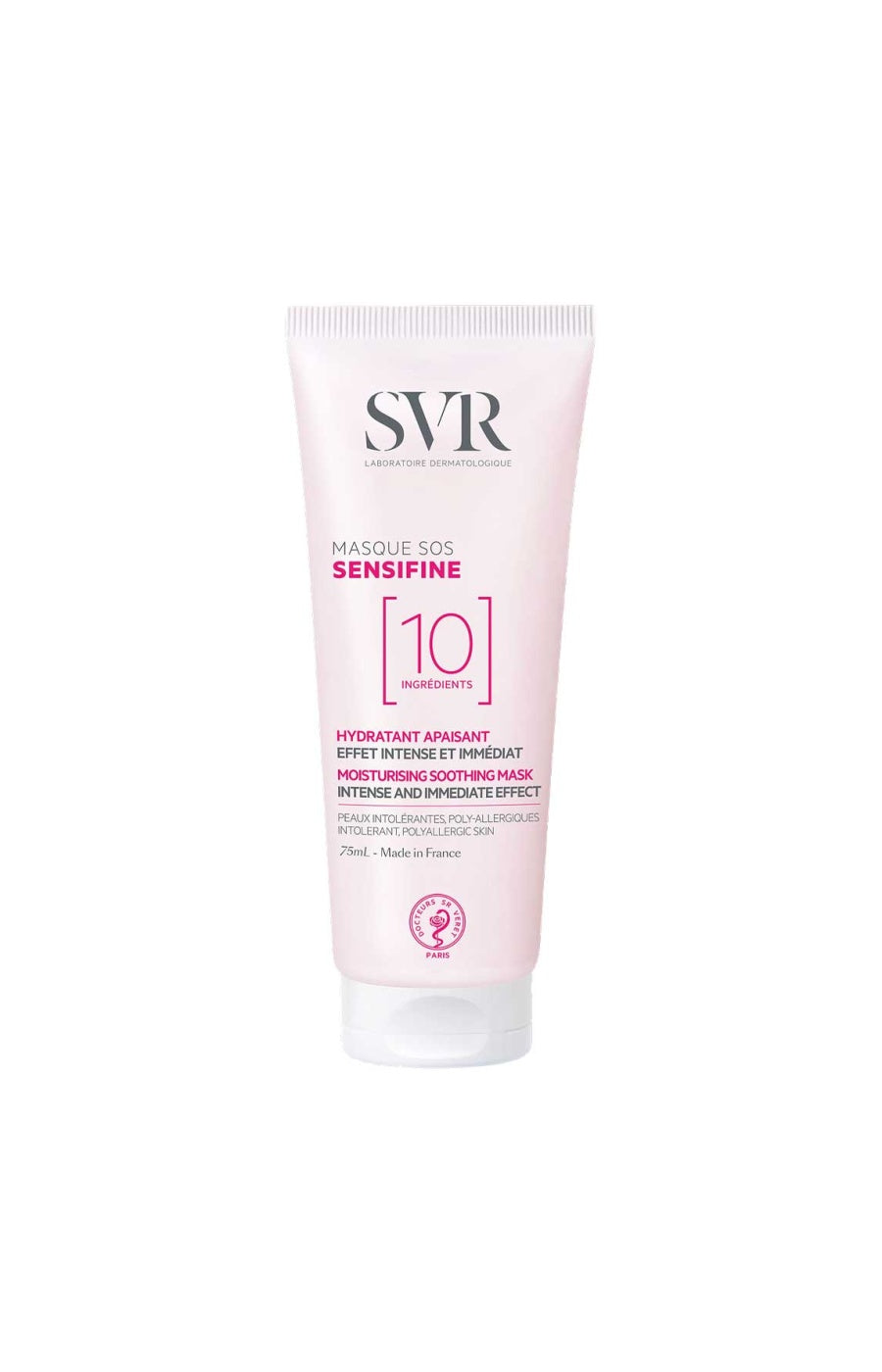 Masque apaisant & hydratant - Sensifine - Argile rose & vitamine B12 - Peaux intolérantes & polyallergiques