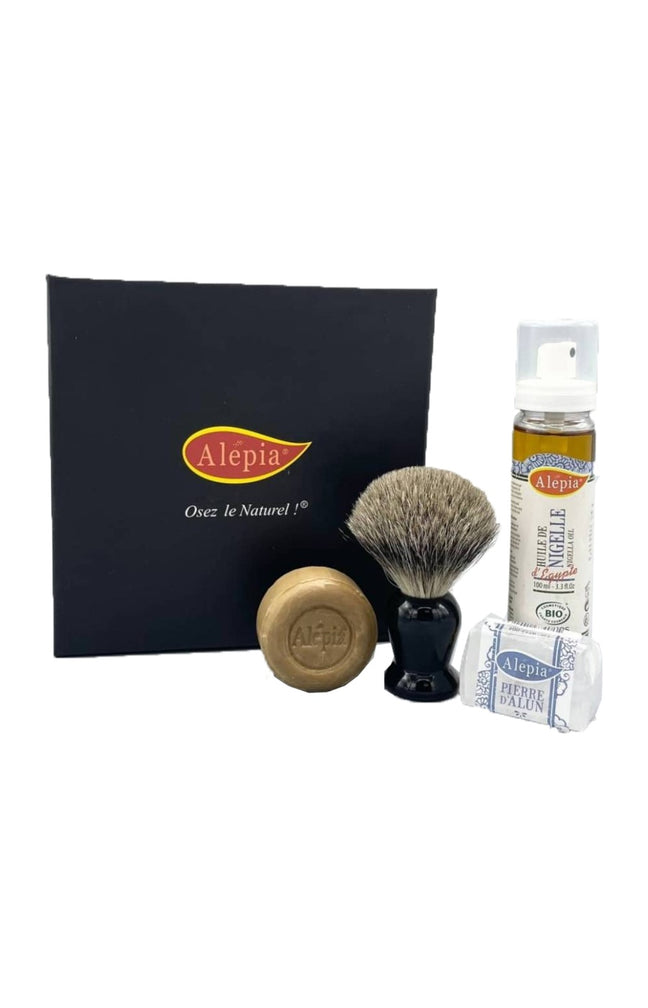 Coffret rasage au blaireau - Homme - 4 produits