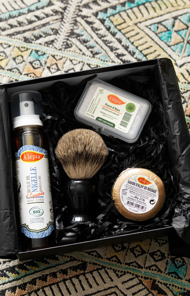 Coffret rasage au blaireau - Homme - 4 produits